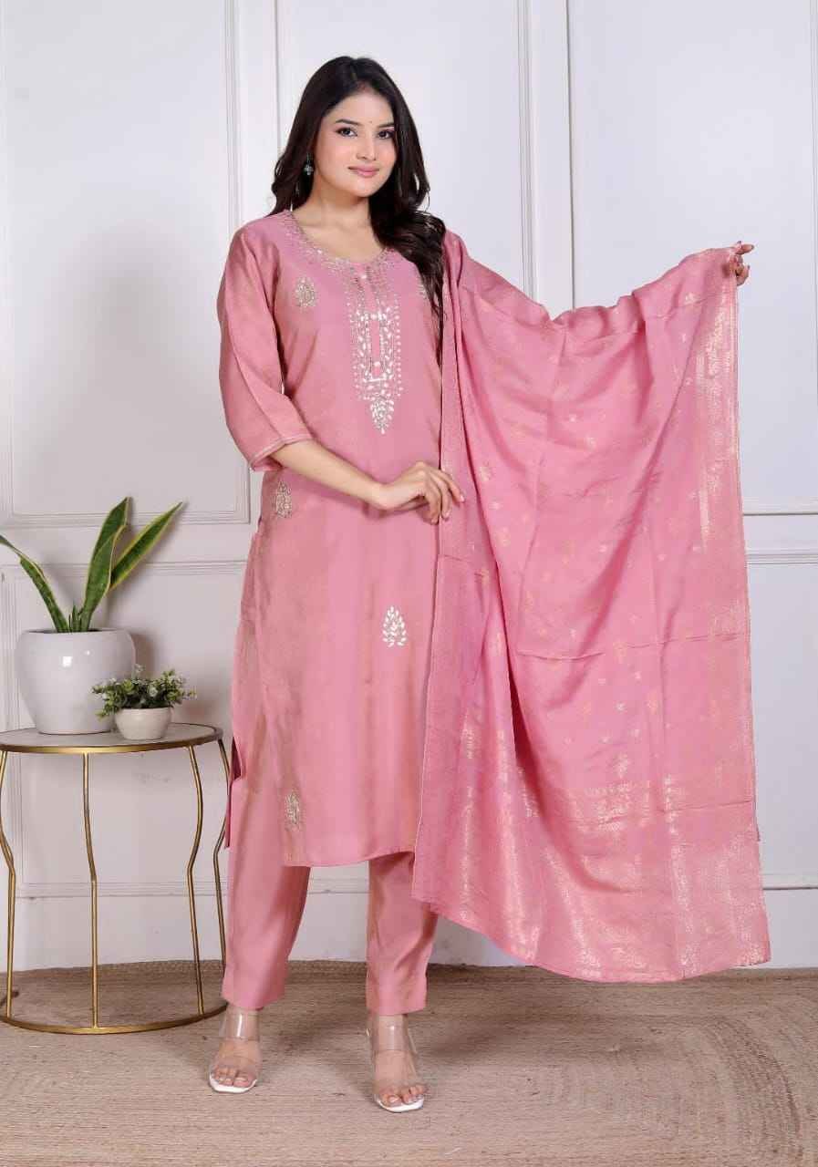 Pastle pink  pastel kurta set